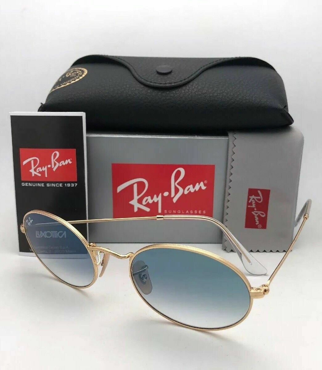 New RAY-BAN Sunglasses RB 3547-N 001/3F 51-21 145 Gold Frame