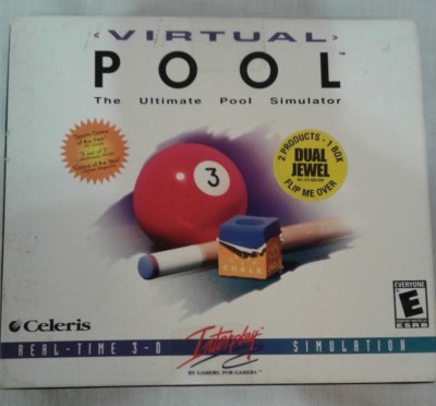 Virtual Pool / Virtual Pool 2 Dual Jewel PC 2001 NEW Sealed FREE SHIPPING
