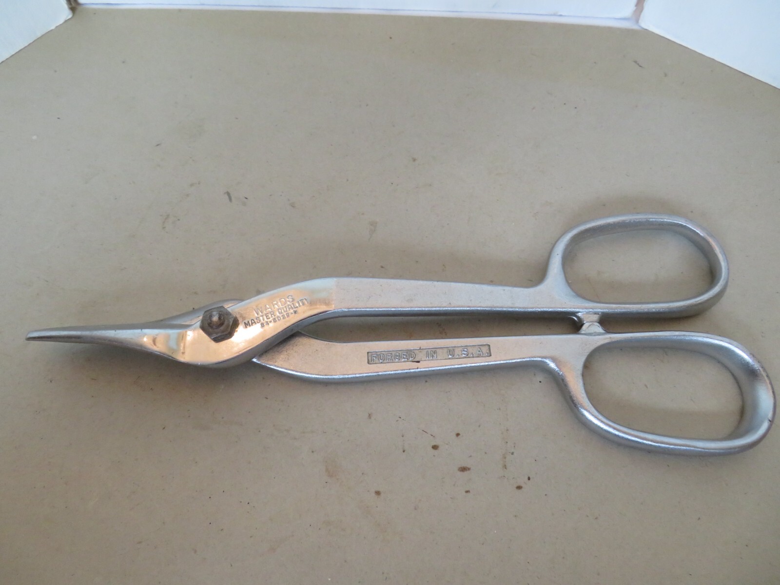 Vintage Wards Master Quality 11" Utility Snips 84-6029 D Forged, Made In The USA