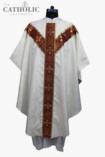 Gothic Vestment & Mass Set – HALF WHITE (Sandal)