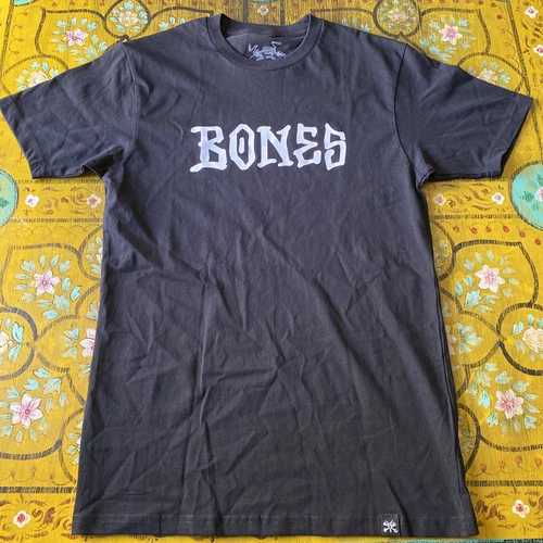 BONES WHEELS Pentagram T-shirt Black - BONES WHEELS Bones Skateboard Size Small