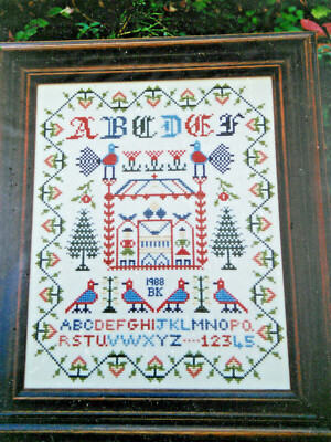 Country Yarns Fyne Needleworke ''Weather House'' Counted Cross Stitch Chart Pack