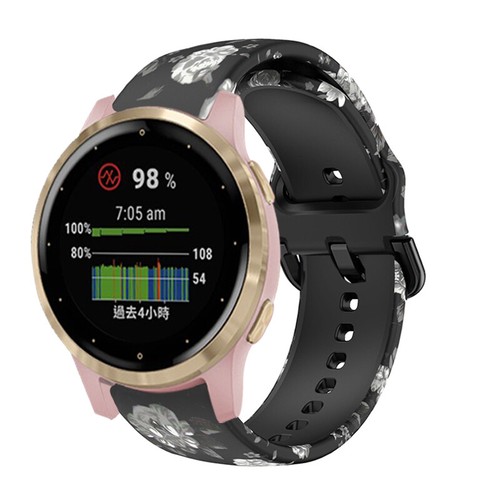 For Garmin Vivoactive 4S Band Color Silicone Strap Replacement Wristband - 第 18/23 張圖片
