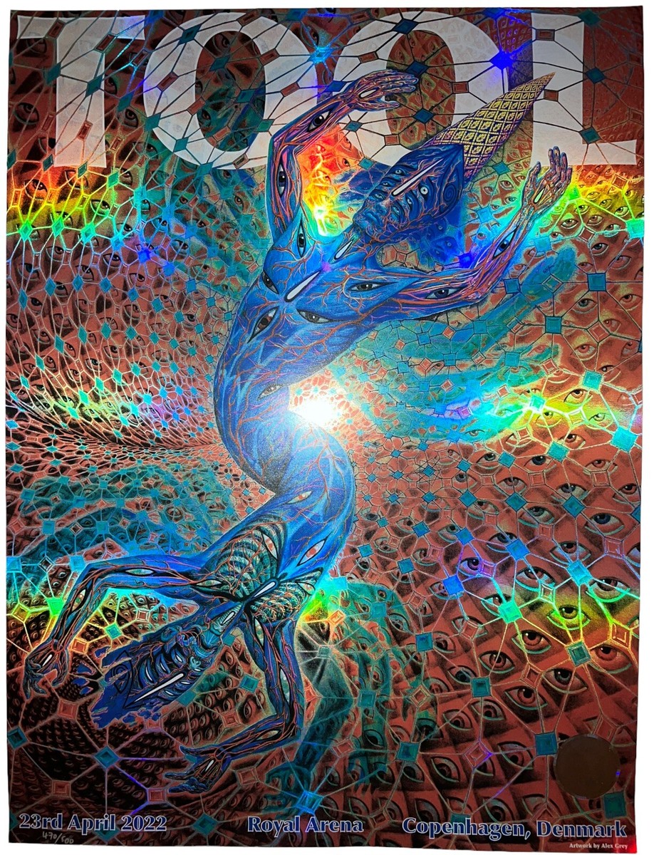 2022 TOOL COPENHAGEN DENMARK POSTER CONCERT TOUR 4/23/22 ALEX GREY