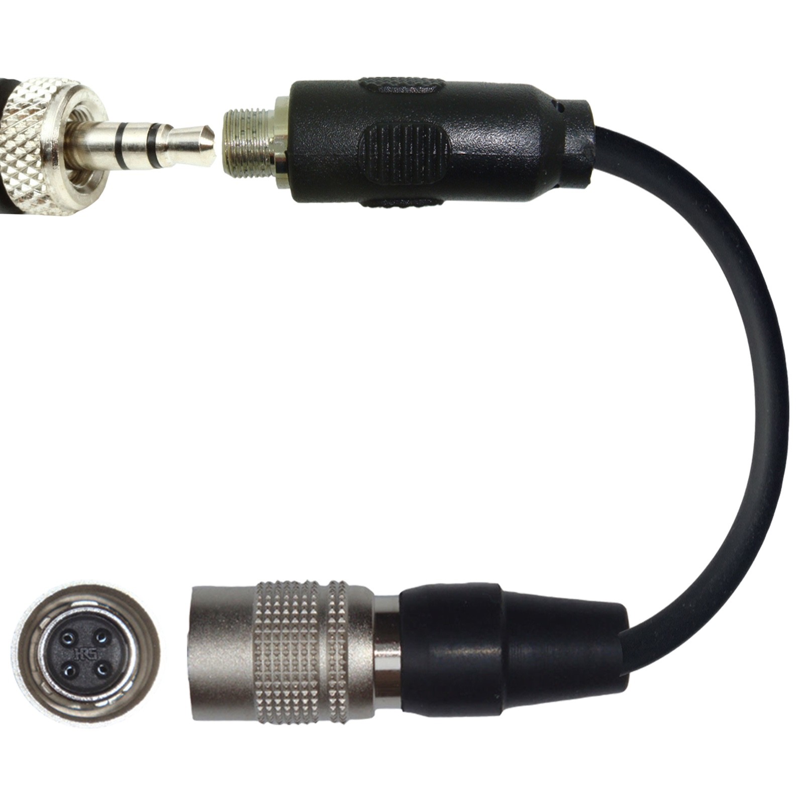 Adaptateur microphone prise jack Sennheiser 3,5 mm pour 4 broches