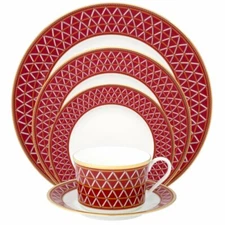 Noritake China Crochet  5  Piece Place setting