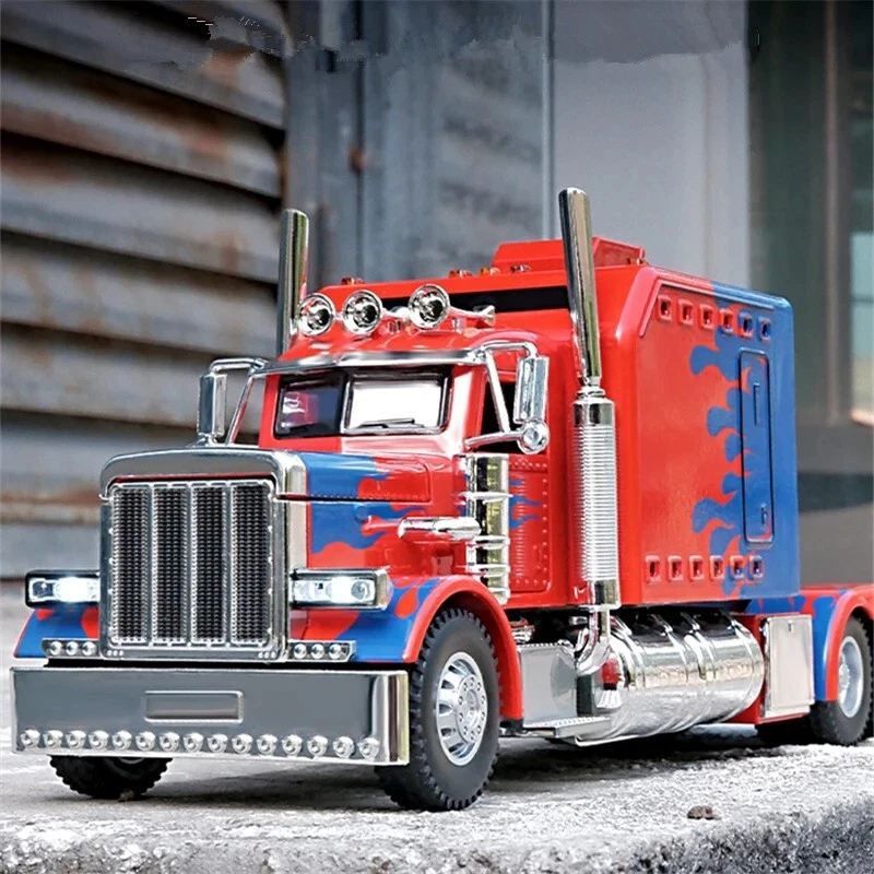 1:24 Scale Model For Peterbilt 389 Truck Trailer Head Diecast Metal Container - Image 2 of 4