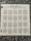 USPS 20 LEGENDS OF BASEBALL 33 CENT STAMPS Ruth Robinson Paige Gehrig Cobb Dean — photo 2