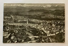 Vintage Postcard Aerial View Fliegeraufnahme, Bern