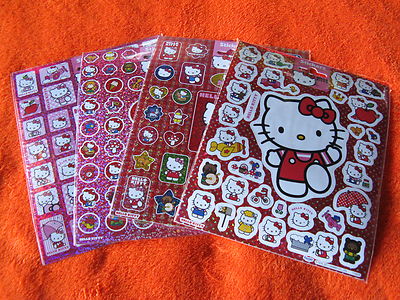 Hello Kitty Stickers, 2 verschiedene Motive & Stückanzahl NEU!