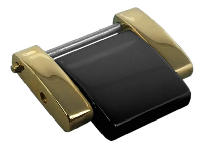 Jacques Lemans Verlängerungsglied Edelstahl/Keramik gelbgoldfarben/schwarz 42-3