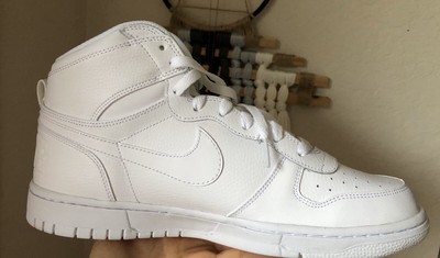 high top dunks white