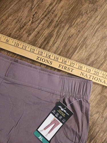 Eddie Bauer XL Ladies Traveler Ankle Pant Lightweight Purple Mauve - Picture 3 of 10