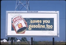 Shell Motor Oil Gasoline Billboard Sign 35mm Slide 1950s Kodachrome