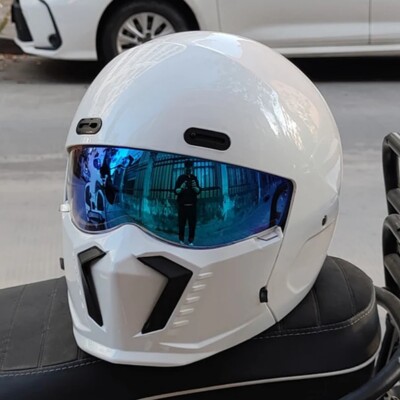 Retro Motorcycle Helmet ABS Lightweight Full Coverage Racing Motorbike  Helmets UK
