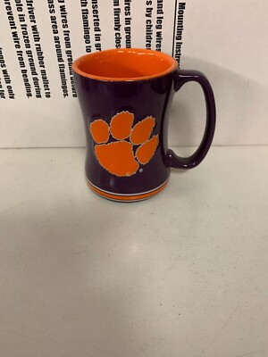 Clemson Tigers NCAA 14oz Coffee Mug Cup Logo Brands New