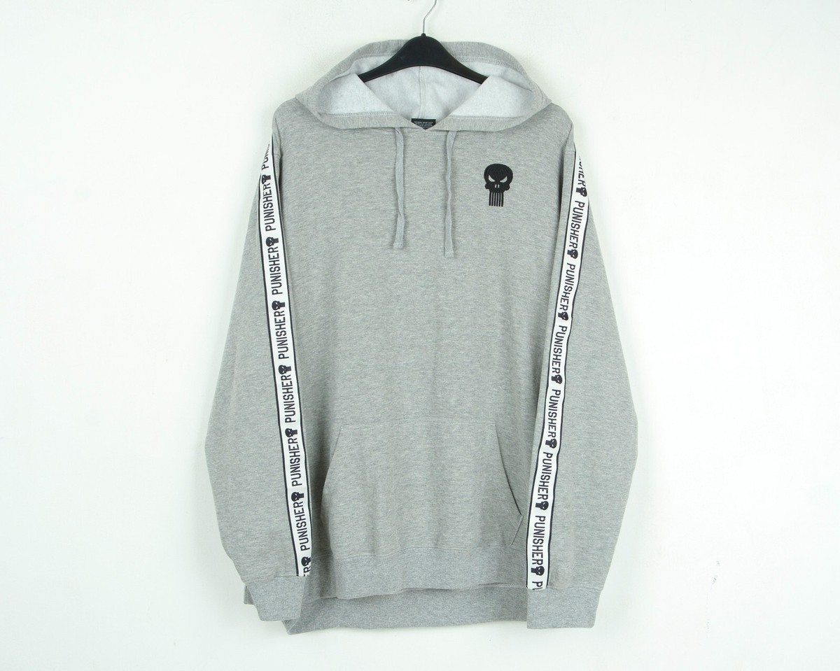 PUNISHER Marvel Official Men 2XL Hoodie Taped Sweatshirt Jumper