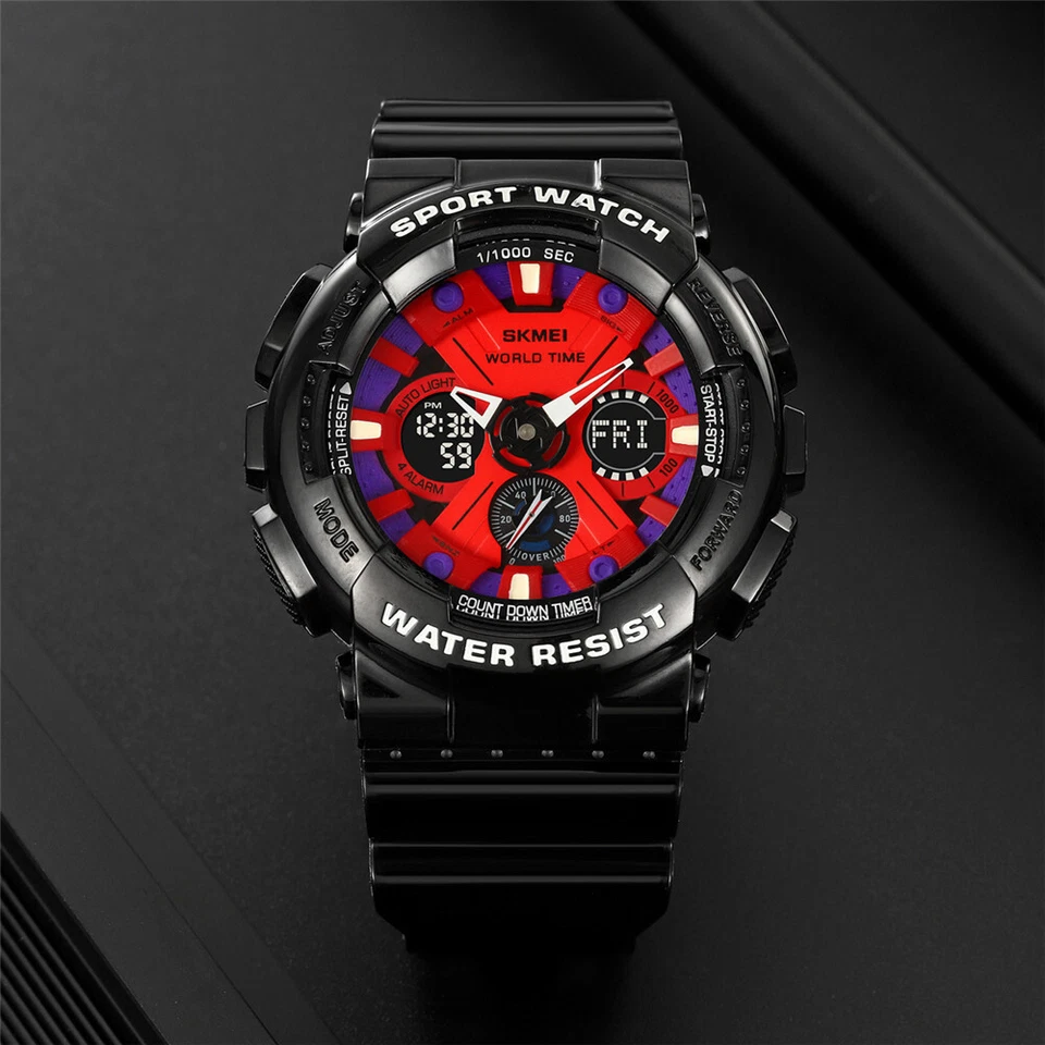 SKMEI Men Digital Quartz Watch Military Sport Wristwatch Outdoor Watches Boys- - Image 4 of 4