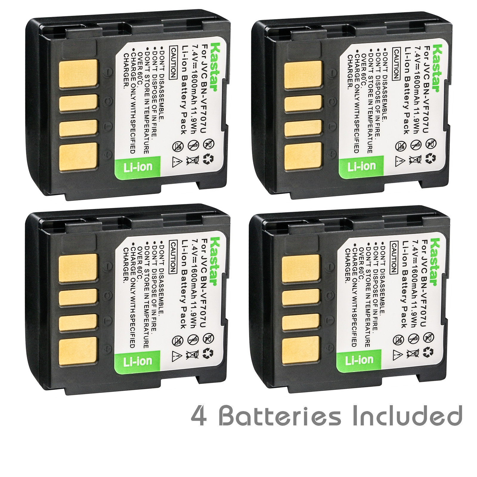 Kastar Replacement Battery for JVC BNVF707 BNVF707U BNVF707UE BN