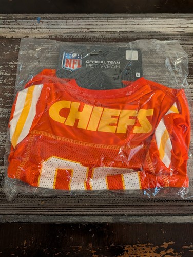 KANSAS CITY CHIEFS 00 Dog Jersey Red Gold White Arrowhead NFL sz LARGE NWT