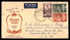 Mayfairstamps Australia FDC 1954 arrival in Sydney royal visit mixed franking ai