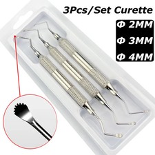 3Pcs/set Tooth Cleaning Dental Scaler Gracey Periodontal Curette Bone Curettes