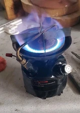 Vintage Coleman Peak 1 Feather 400  400B Camp Stove Backpacking Dual Fuel Tested