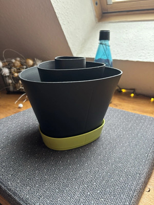 TUPPERWARE D168 GRIFF-FIX SCHWARZ GRÜN STÄNDER FÜR GRIFFBEREIT KÜCHENHELFER