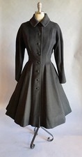 1950 s Vintage Lilli Ann Long Sleeve Wool Princes Coat