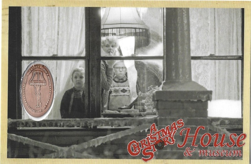 Laminated Card featuring Elongated Penny CHRISTMAS STORY HOUSE Cleveland OH