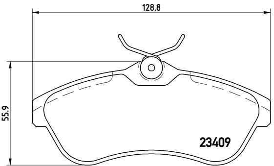 2X Brembo Bremsbelagsatz, Scheibenbremse P 61 075 FüR CitroËN-image