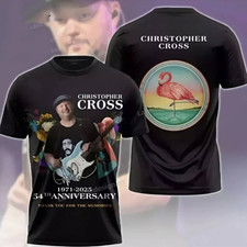 Christopher Cross 54th Anniversary 1971-2025 T Shirt 3D AG462