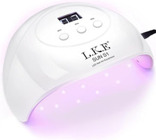 72W LED Nail Lamp, UV Light for Gel Nails with 15 Beads Curing Lamp 3 Timer Sett