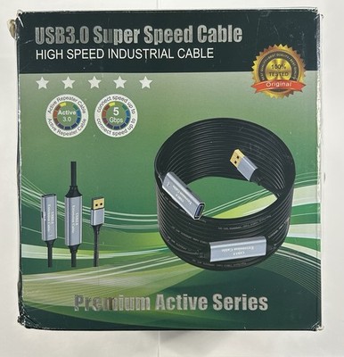 80ft USB 3.0 Active Extension Cable 5Gbps High Speed Repeater Male to Female
