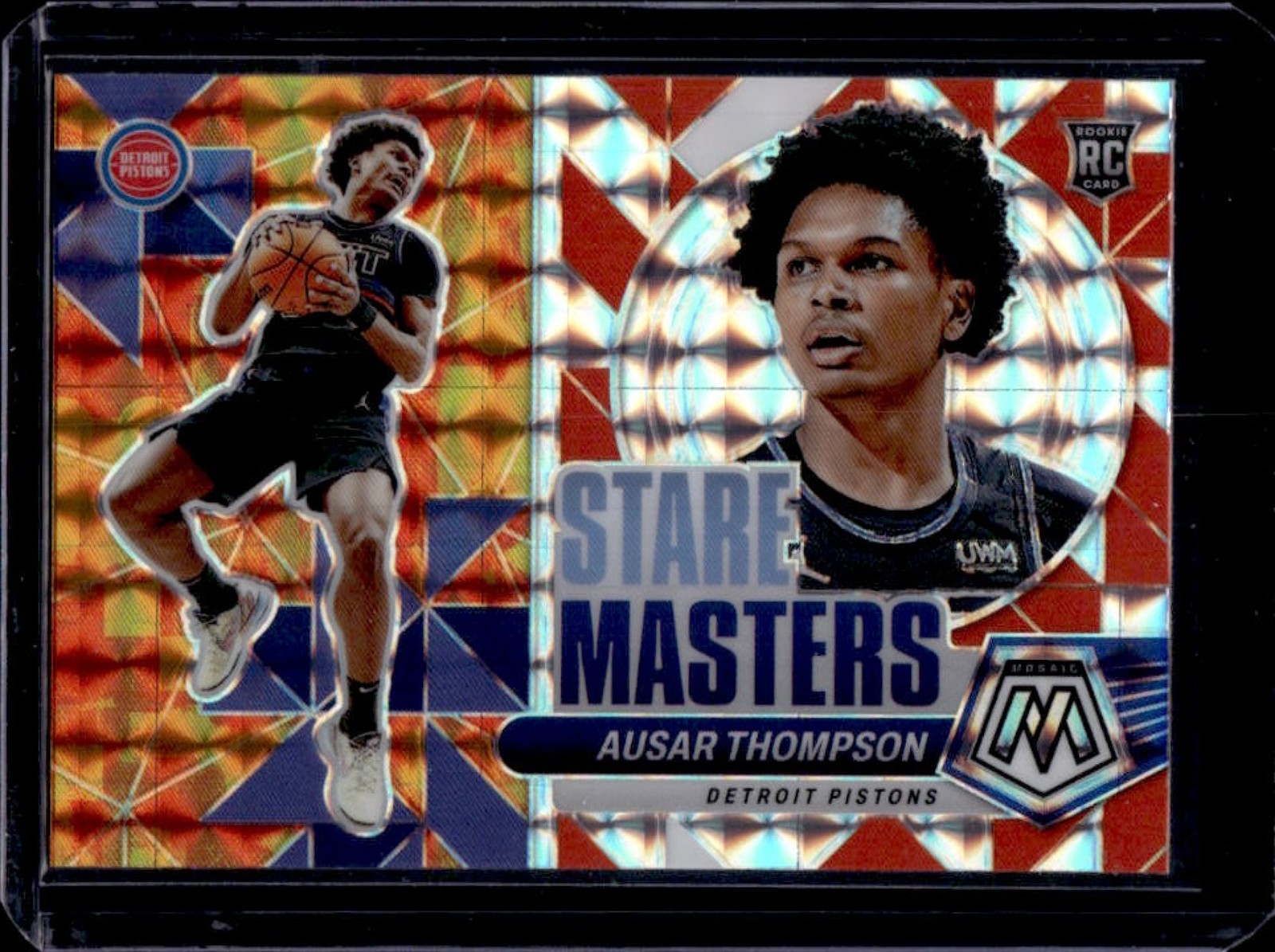 2023-24 Mosaic Ausar Thompson Stare Masters RC #2 Pistons