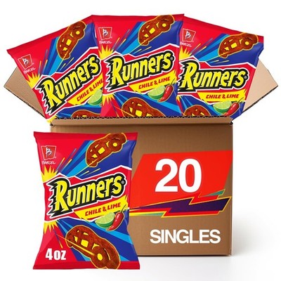 Barcel Runners 20 ct, 4 oz Snack Size Case, Chili Pepper & Lime Flavored Spic...