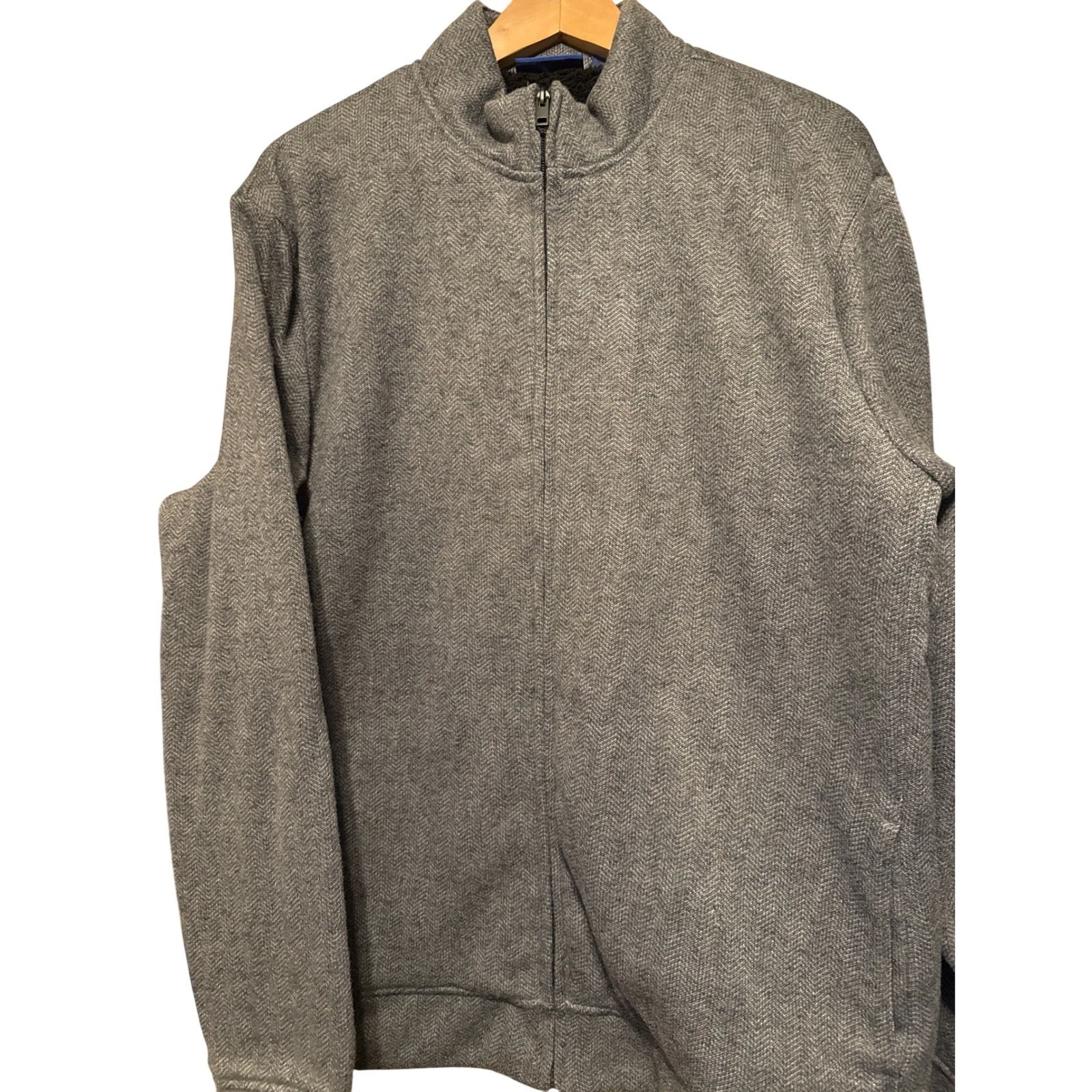 APT 9 Mens Herringbone Full Zip Fleece Lined Jacket XXL