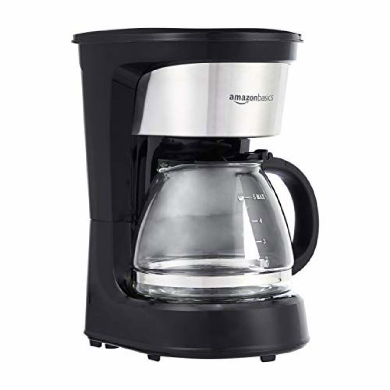 Amazon Basics Coffee Makers, 5-Cup Coffee Machines with Reusable Filter