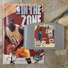 NBA In The Zone '99 Cartridge & Manual - Nintendo 64 N64 **TESTED**