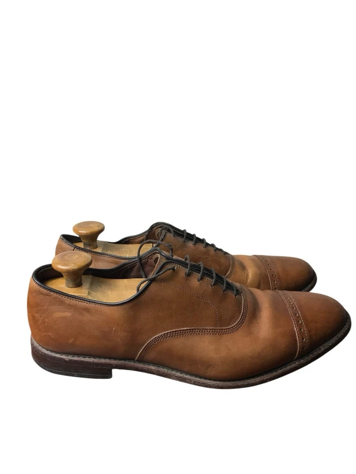 Zapatos de vestir Allen Edmonds Fifth Avenue de cuero marrón chile oscuro con puntera 11,5 D Foto 4 de 4