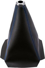 Leather Shift Knob Dust Cover For Manual Or Automatic Univer Color Blue Line