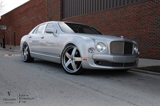 Cars Bentley Mulsanne Grey Vellano Wheels Art Print Poster 11x17