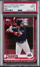 2019 TOPPS PRO DEBUT RED #75 MICHAEL CHAVIS PSA 9