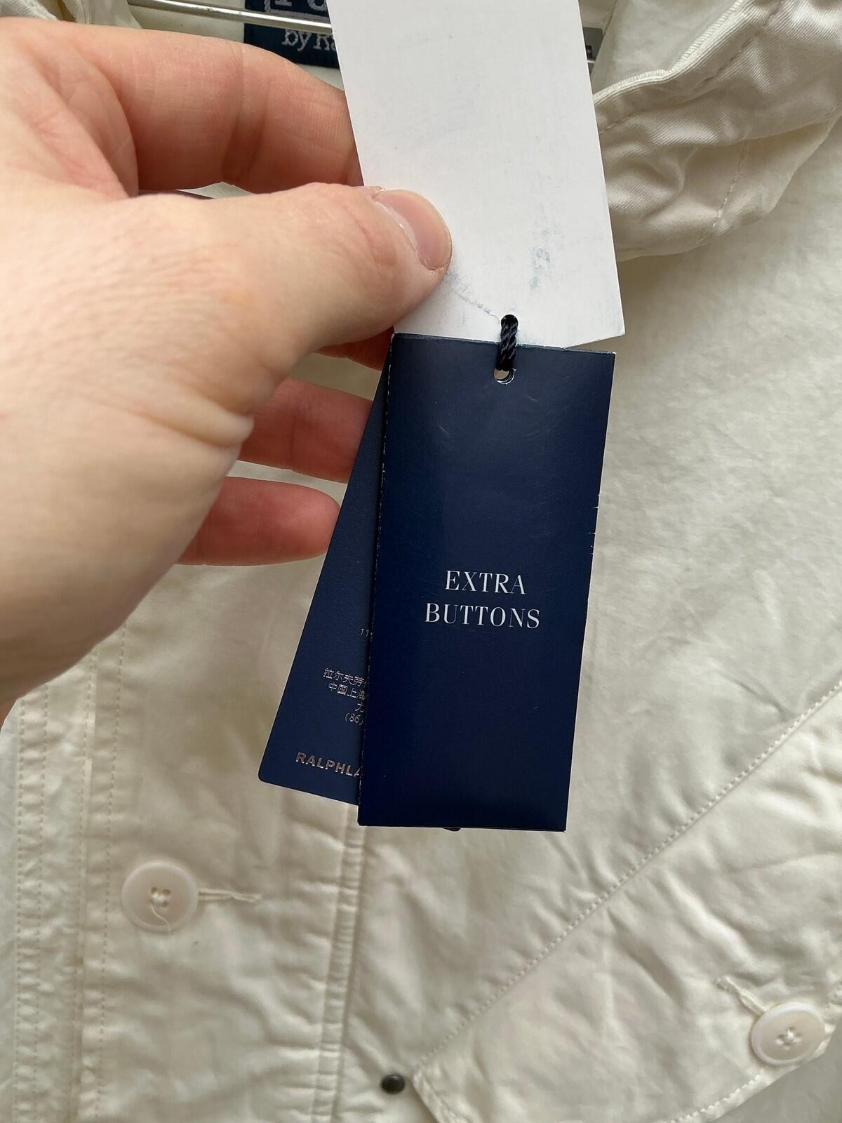 Polo Ralph Lauren DMZ Ventile Parka Jacket Mens Large White Hooded Belted BNWT image 9