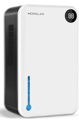 Morelax Dehumidifier 95oz 1000sqft Auto Shut Off Quiet Tech Portable White