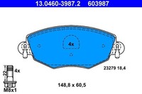 NEU - ATE 13.0460-3987.2 Bremsbelagsatz, Scheibenbremse FüR Ford Jaguar