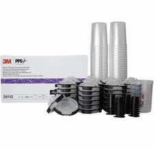 3M 26112 PPS 2.0 Spray Gun Cup Liners Lids 200-Micron Filter Midi 13.5oz NEW KIT