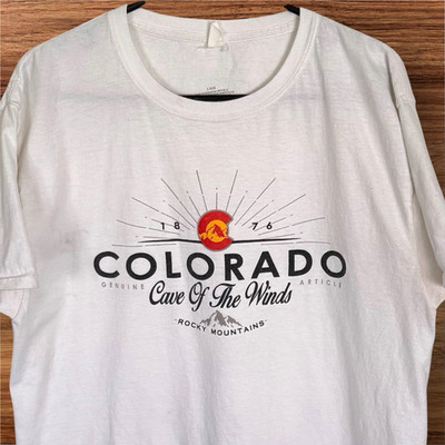 Colorado Springs Cave of the Winds T Shirt Sz Large Rocky Mountains Souvenir Tee