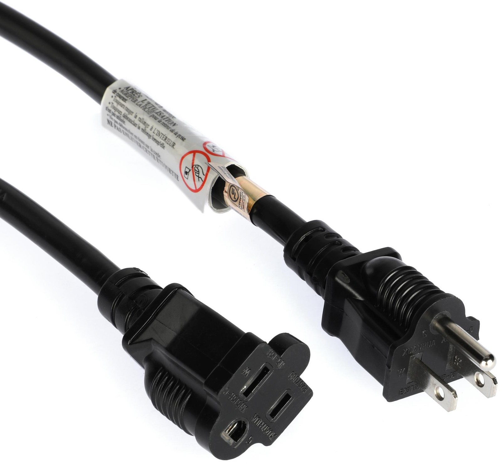 Hosa PWX-403 14-gauge NEMA 5-15P to NEMA 5-15R Power Extension Cord - 3 foot 2890₽