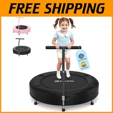 36'' Toddler Trampoline - Safe Thickened Cover, Foam Handle